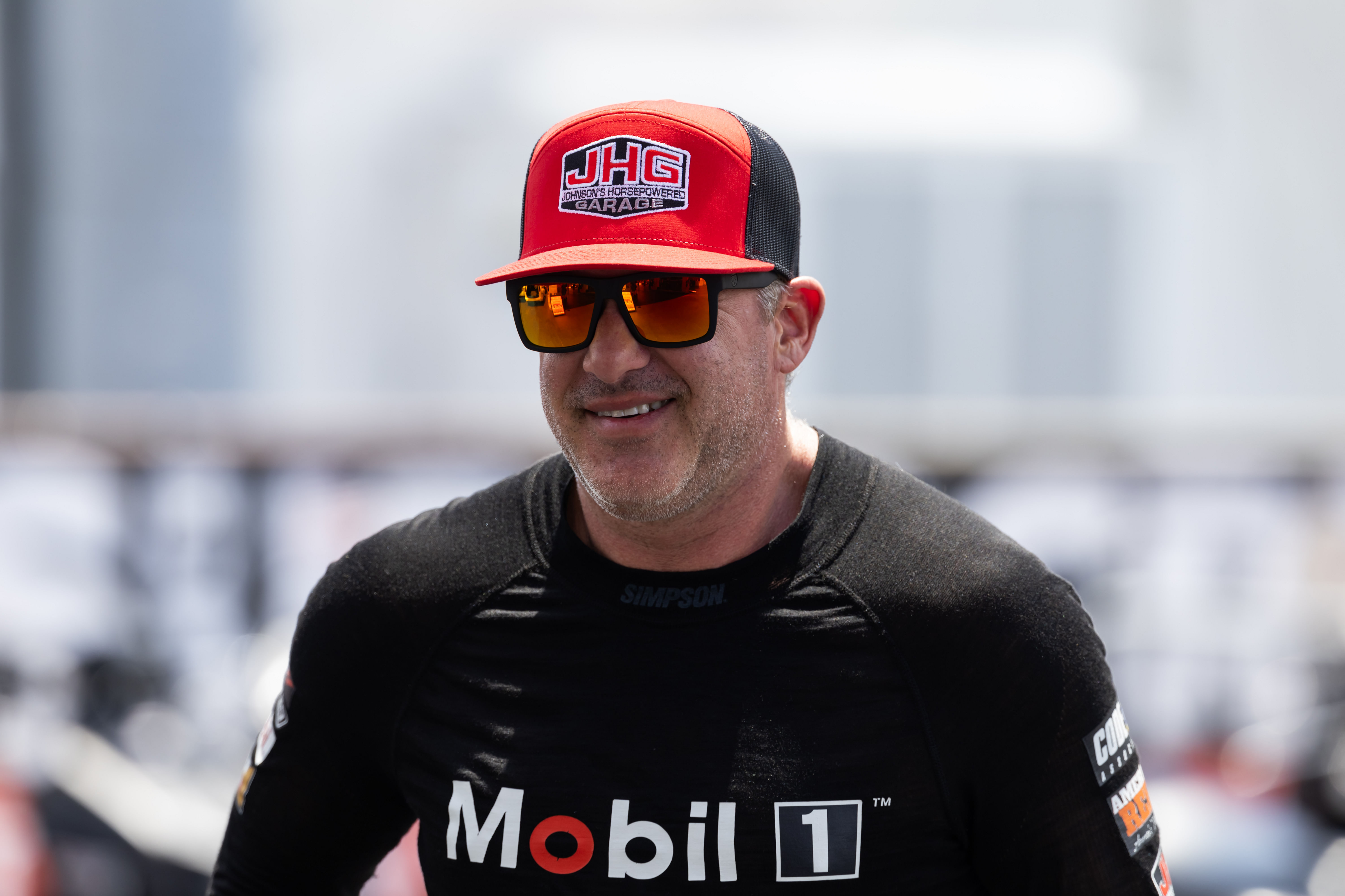 NHRA top fuel driver Tony Stewart during the Thunder Valley Nationals at Bristol Dragway. Source: Imagn